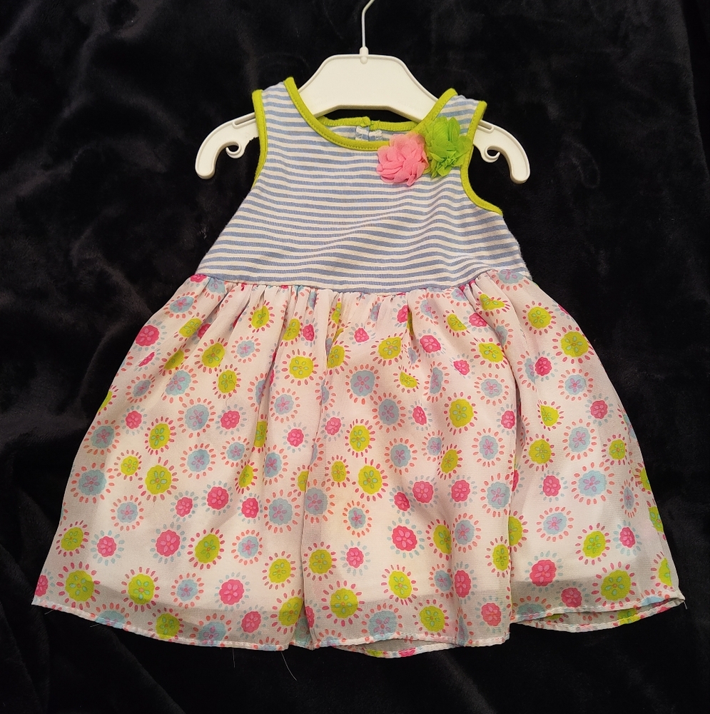 Girls 18 Months Sleeveless Spring Colorful Dress Tanks Full Skirt  Easter Summer